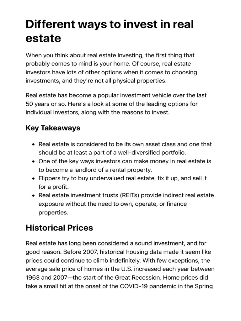 Featured image for Your Ultimate Guide to Real Estate Investments